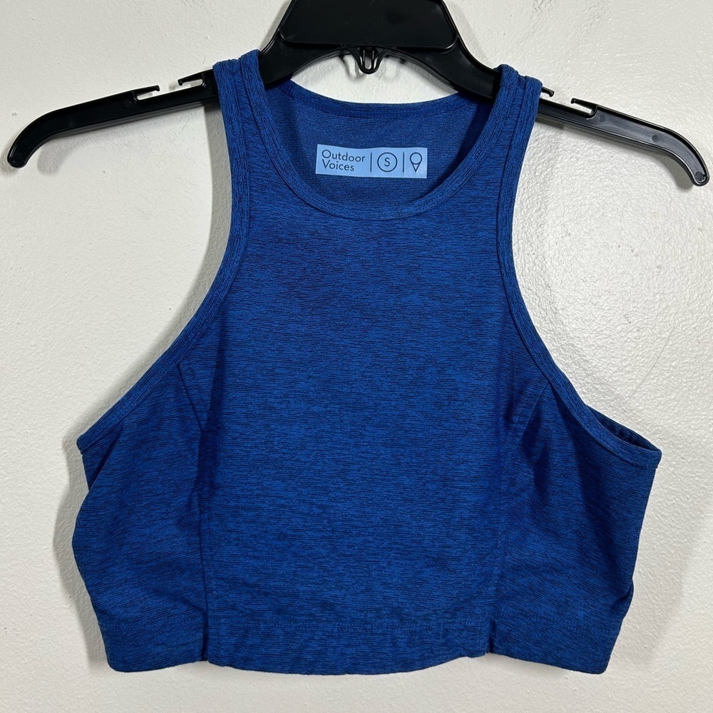 Outdoor Voices Sports Bra Size Small Blue Exercise‎ Outdoors Hiking